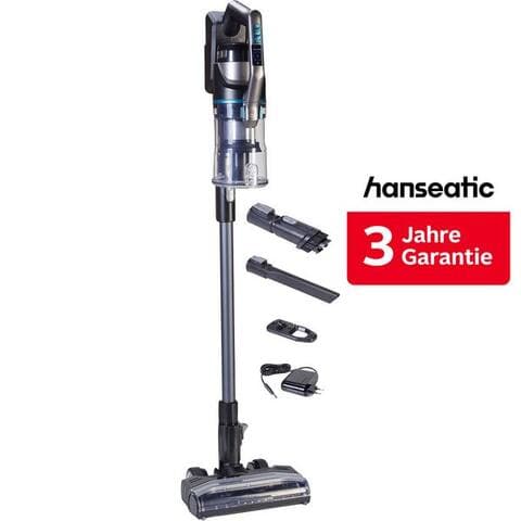 Hanseatic Hanseatic Akku-aspirateur balai HVS165DBMC Akku aspirateur, LED Multifunktionsanzeige, 550 W, beutellos, Anti