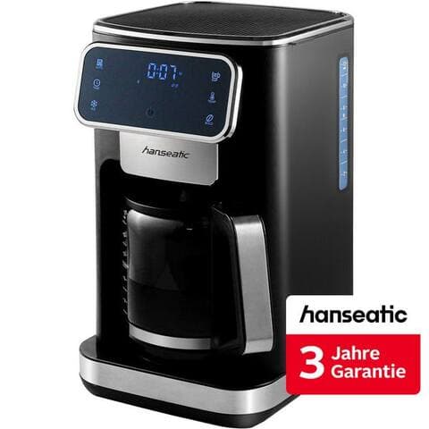 Hanseatic Hanseatic cafetière filtre HCMD151100BD, 1,5l Kaffeekanne, Papierfilter 1x4, inkl. 3 Jahre Herstellergarantie