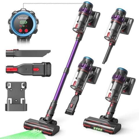 Lubluelu lubluelu Akku-Hand-et aspirateur balai Akkuaspirateur Akku aspirateur à main 50000pa, 550 W, beutellos, LED