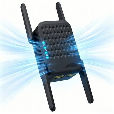 Vornix Vornix WiFi amplificateur, 1200 Mbit/s WiFi répéteur WiFi-répéteur, Dual Band 5GHz + 2.4GHz, WiFi