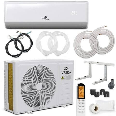 Veska VESKA Split-Klimagerät Inverter Klimaanlage 12000 BTU - 3,5 KW - 2in1 Kühlen et Heizen, avec WiFi/App