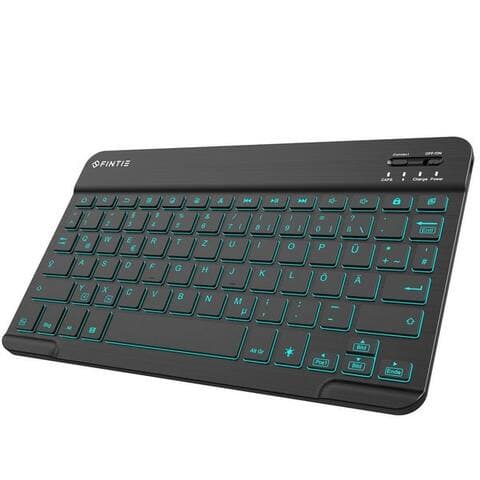 SAMSUNG Fintie Farbige Beluminairete clavier(Deutsches Layout QWERTZ) 10‘’ Bluetooth tablette-clavier (pour Samsung