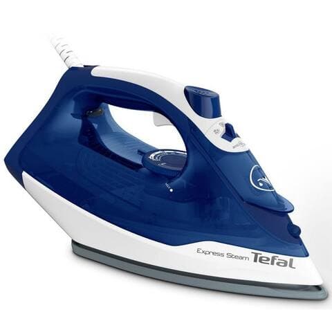 TEFAL Dampffer à repasser Express Steam FV2838, 2400 W, Keramik-Bügelsohle, 2400 W, 180 g/Min. Dampfstoß,