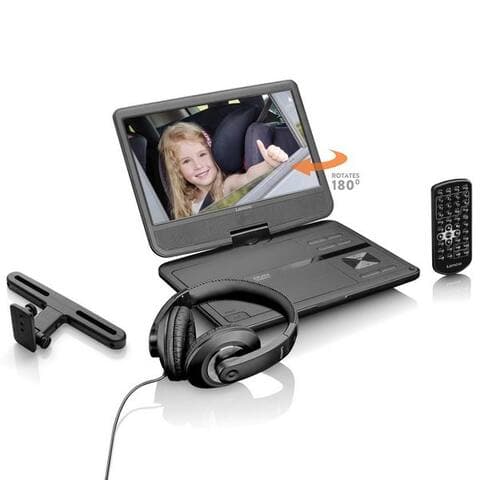 Lenco Lenco DVP-1010BK Portabler DVD-Player (HD-résolution)