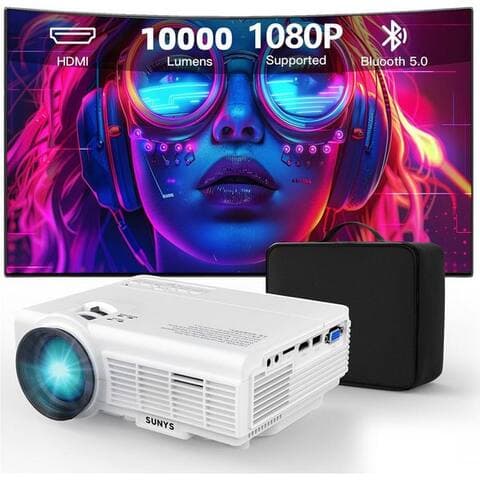 Vivitar Vivitar Projektor projecteur 10000 Lumen, native 1080P Full HD résolution LED-projecteur (10000 lm, 10.000:1