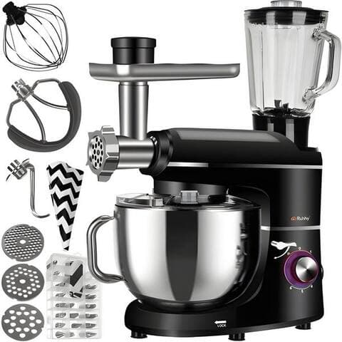 Ruhhy Ruhhy robot de cuisine 16747, 2200 W, 6,2 l Schüssel, Inclus blender et Fleischwolf
