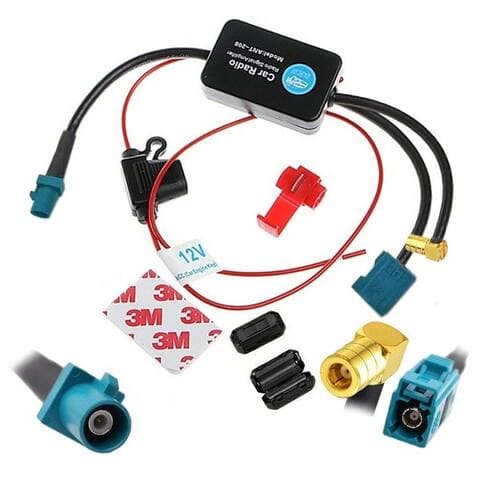 Bolwins Bolwins A83 Auto Antennenamplificateur pour FM & DAB+ radio 12V Fakra SMB Amplificateur audio (Nombre de canaux: