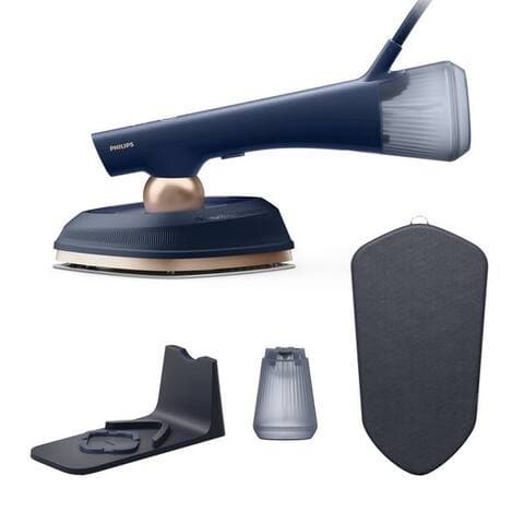 PHILIPS Dampffer à repasser GC215/20 OneTurn 2-in-1 fer à repasser & Steamer, SoftBoard & Dock inkl., 1800 W,