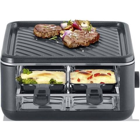 Severin Severin raclette Black Line Lite Mini RG 2360, 4 raclettepfännchen, 600 W, raclette-Grill