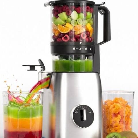 Kismile Kismile centrifugeuse Slow Juicer avec 135mm extra großem Einfüllschacht, 300 W, Leicht zu reinigen,