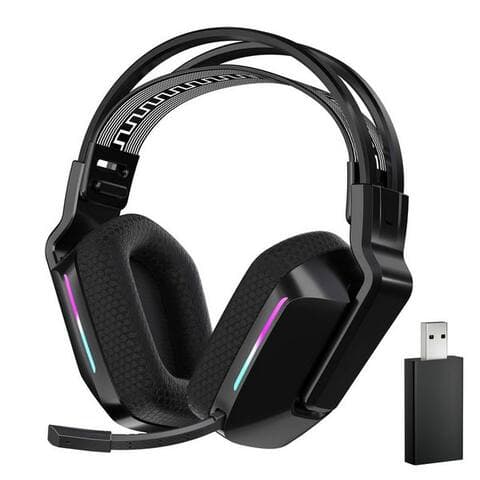 Anysun ANYSUN sans files Gaming-Headset Bluetooth Gaming-Casque Noir Gaming-Headset (Headset avec microphone