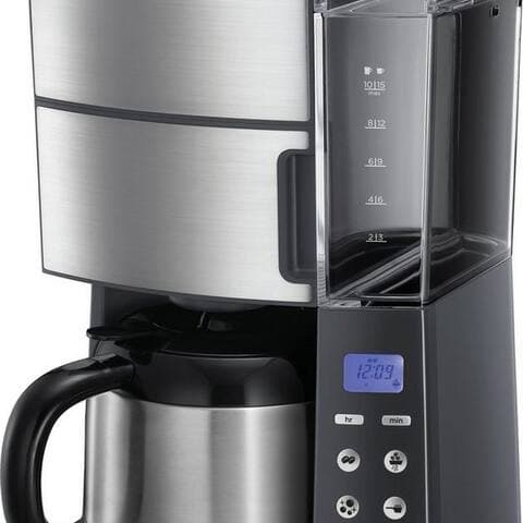 Russell RUSSELL HOBBS machine à café avec Mahlwerk Grind & Brew 25620-56, 1,25l Kaffeekanne, Papierfilter 1x4, 1,25l