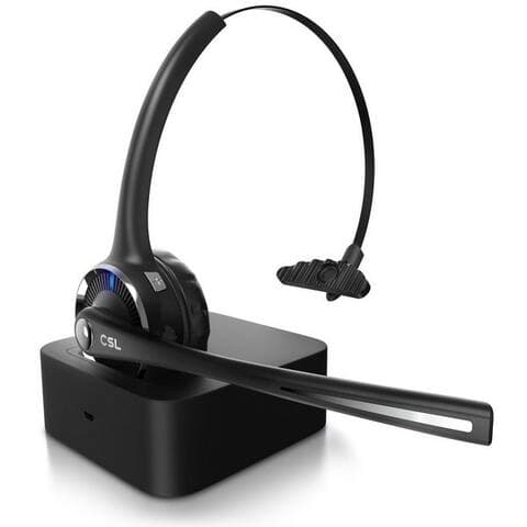 Csl CSL Bluetooth 5.0 Casque avec microphone & station de charge Casque sans fil (Bluetooth, Noise Cancel & Multipoint,