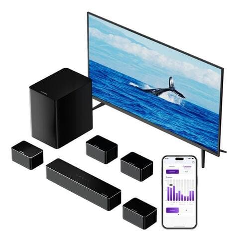 Ultimea Ultimea Poseidon D70 7.1 Soetsystem (Bluetooth, Optische, HDMI, 410 W, 4 Surroet-enceinte,