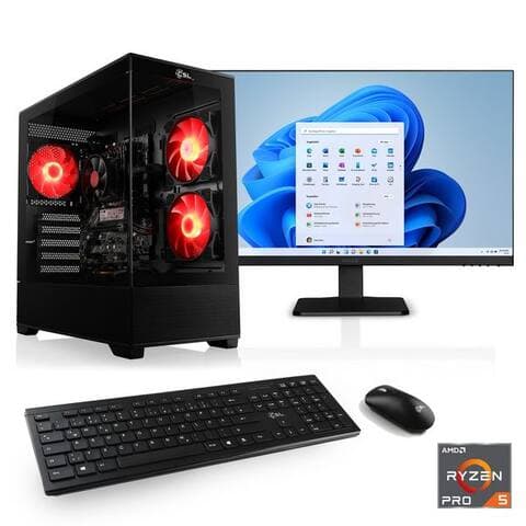 Csl CSL Sprint V28992 PC-Komplettsystem (27", AMD Ryzen 5 Ryzen 5, 0, 16 GB RAM, 256 GB SSD)