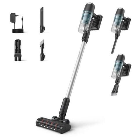 PHILIPS Akku-Hand-et aspirateur balai XC3031/01 3000 Series “Staubentdecker”, 50,4 W, beutellos, avec bis zu 60