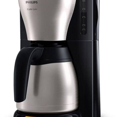 PHILIPS cafetière filtre Gaia HD7546/20 Viva Collection, 1,2l Kaffeekanne, Papierfilter 1x4, avec Thermokanne,