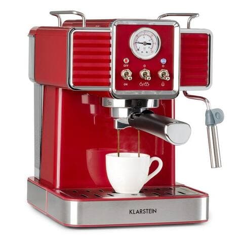 Klarstein Klarstein Espressomaschine, 1.5l Kaffeekanne, Gemahlener Kaffee & Pads: 2-in-1-Nutzung