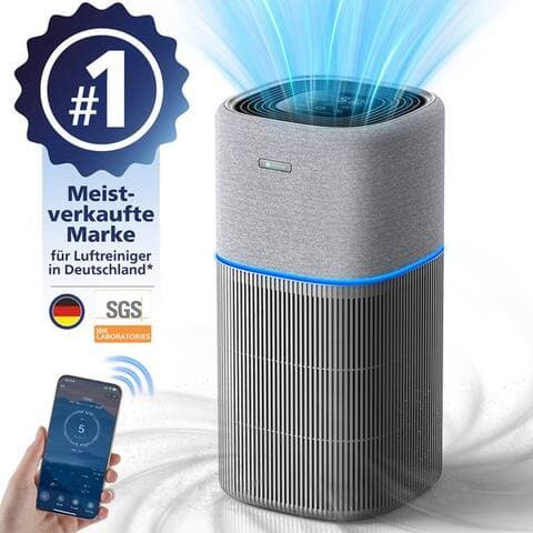 Amicura AmiCura purificateur d’air 2026 purificateur d’air 99/18 dB Staub Tierhaare Intelligenten purificateur