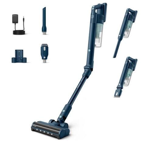 PHILIPS Akku-Hand-et aspirateur balai XC5242/10 5000 Series „Teppichweter“ avec Flexrohr, 50,4 W, beutellos, avec bis