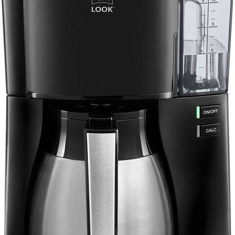 Melitta Melitta cafetière filtre Look® Therm 1025-12 Black Edition, 1,25l Kaffeekanne, Papierfilter 1x4