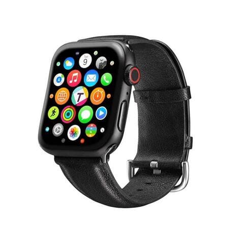CoolGadget Bracelet pour montre connectée Fitnessarmband aus echtem LEDer, pour Apple montre 1 - 4 / 5 / 6 / 7 / 8