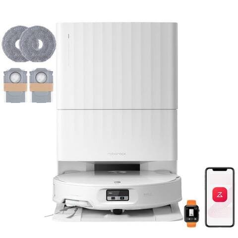 ROBOROCK robot aspirateur avec Wischfunktion Qrevo Edge 2, Dual Anti-Tangle System, 25.000 Pa