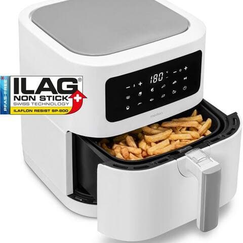 Medion® Medion® air fryer MD11740 E40 XL, 2000 W, digitales Bedienfeld, 9 Automatikprogramme