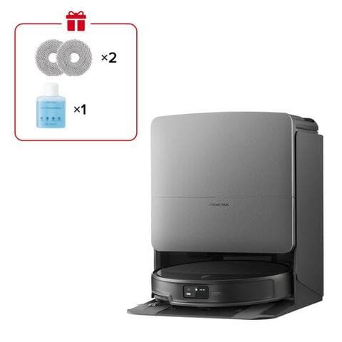ROBOROCK robot aspirateur avec Wischfunktion Saros 20X avec 36.000 Pa Saugkraft & hohem Wischdruck, 65 W, beutellos,
