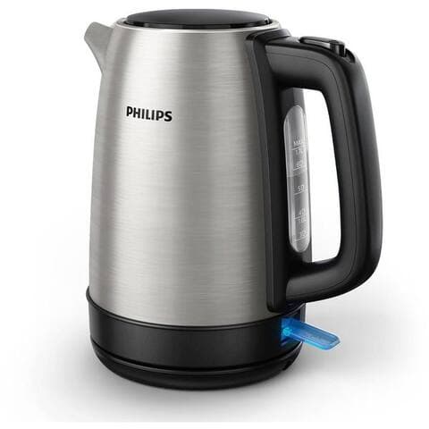 PHILIPS bouilloire HD9350/90 Daily Collection, 1,7 l, 2200 W, Trockengehschutz, Silber