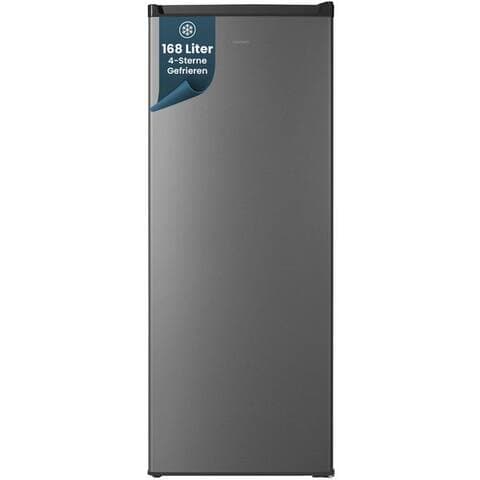 Homex homeX congélateur FS1682E-S, 142.5 cm hoch, 54.5 cm breit, 168 L, Tiefréfrigérateur groß, Freezer, 4-Sterne