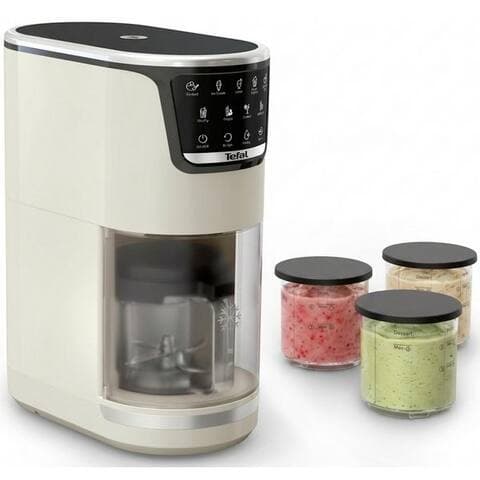 TEFAL sorbetière Dolci, 1,4 l, 600 W, 10 Programme, automatisches Reinigungsprogramm, digitales Rezeptbuch