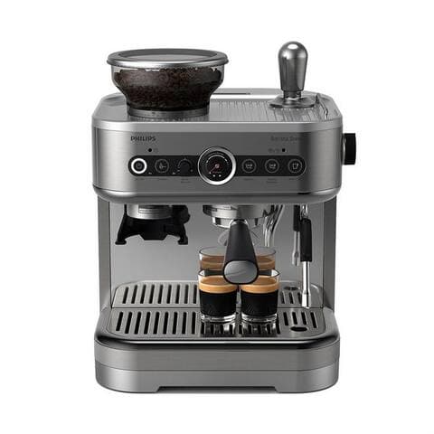 PHILIPS Espressomaschine PSA3218/01 Barista Brew, halbautomatisch, avec 250-g-Bsansnbehälter, Korbfilter, Siebträger