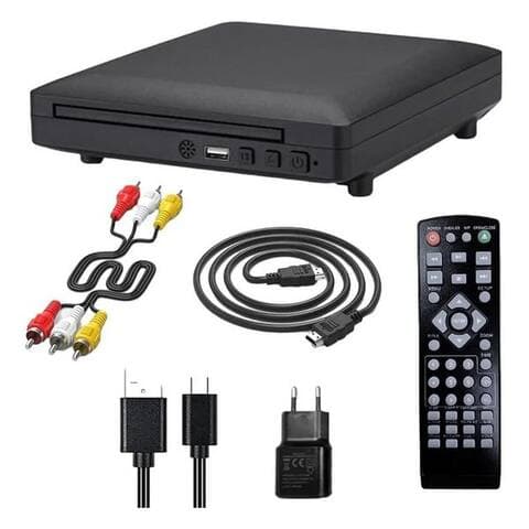 Topcony ToPCony Region-Free DVD Player pour téléviseur avec HDMI Mini DVD Player DVD-Player (1080P, lecteur CD
