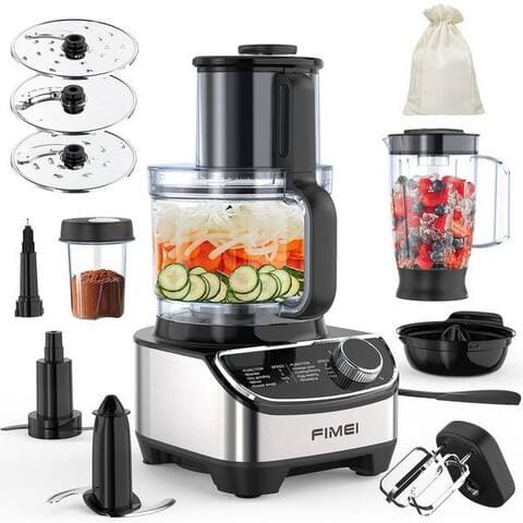 Fimei FIMEI robot de cuisine HGM411, 1300 W, 3,5 l Schüssel, 1,5L blender, Mühle, Zitruspresse & weitere