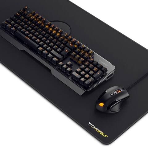 Titanwolf Titanwolf Mechanisches Keyboard, Mouse & XXL Mousepad Gaming Betle clavier-, souris- et sourispad-Set,