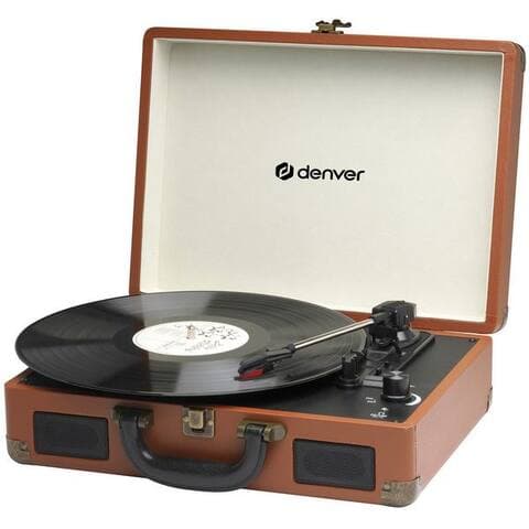 Denver Denver VPL-120BR platine vinyle (Riemenantrieb, Kofferdesign, Casqueanschluss, avec 2 eingebauten enceinten)