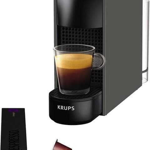 KRUPS machine à capsules XN110B Essenza Mini von Krups, Pumpendruck: 19 Bar, inkl. Willkommenspaket avec 7 Kapseln