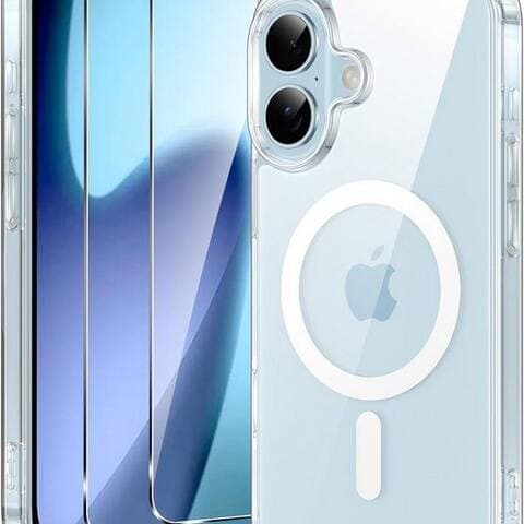 APPLE MSM Coque pour smartphone Coque + 2X Schutzglas pour Apple iPhone 17 Panzerfolie MagSafe Klar
