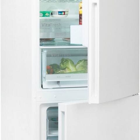 BOSCH Kühl-/Gefrierkombination Serie 6 KGE36AWCA, 186 cm hoch, 60 cm breit, Low Frost, VitaFresh Schublade, Big