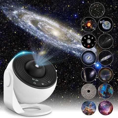 Anysun ANYSUN LED-Sternenhimmel LED Nachtlumière 360 Drehbare 13 in 1 Planetarium Galaxie Projektor,