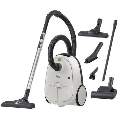 AEG aspirateur traîneau HYGIENIC 6000 (AB61H6SW), 850 W, avec Beutel, hohe Saugpuissance, inkl. Zusatzdüsen, 50 %
