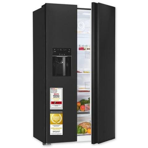 Exquisit exquisit Kühl-/Gefrierkombination SBS5520-CF-040E, 177,5 cm hoch, 91 cm breit, 4-Sterne-Fach,
