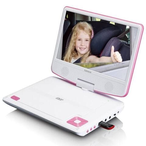 Lenco Lenco DVP-910PK Portabler DVD-Player (HD-résolution)