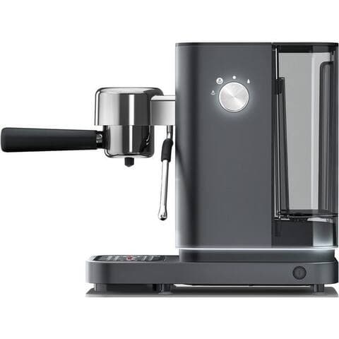 WMF Espressomaschine Lumero Stone Grey, inkl. 3 Einsätzen & Abschlagbox, pour 1-2 Tassen, kompakt,