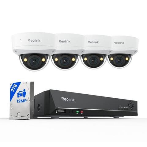 Reolink Reolink caméra de surveillance PoE Set RLK8-1200V4 (Innenbereich, Außenbereich, Farbnachtsicht,145°