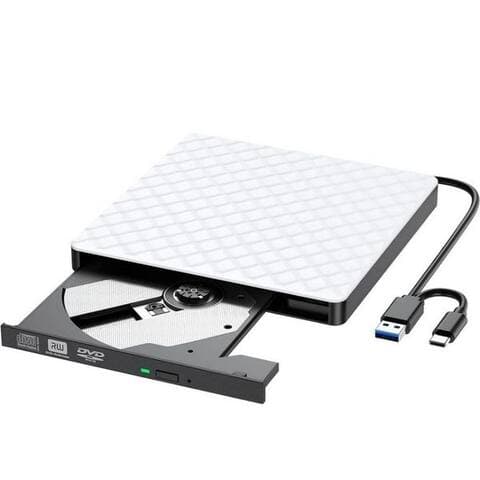 Viviheyday VIVIHEYDAY Externes CD DVD Laufwerk, USB 3.0, Tragbarer CD-DVD-Brenner, CD/DVD Portabler DVD-Player (Player