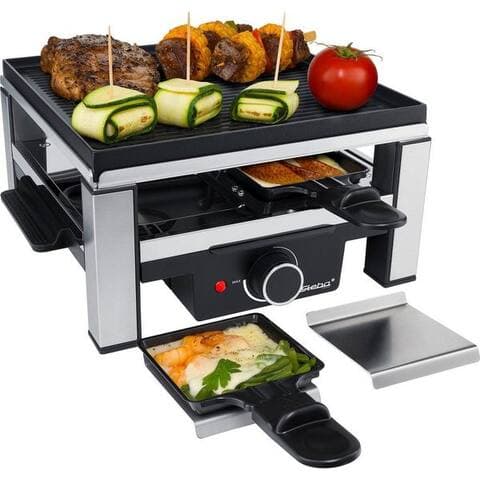 Steba Steba raclette RC 104, 4 raclettepfännchen, 900 W