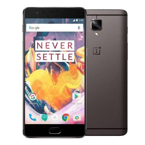 ONEPLUS OnePlus 3T A3003 64GB Dual Sim Android smartphone Gunmetal Neu OVP smartphone (13.97 cm/5.5 pouces, 64 GB