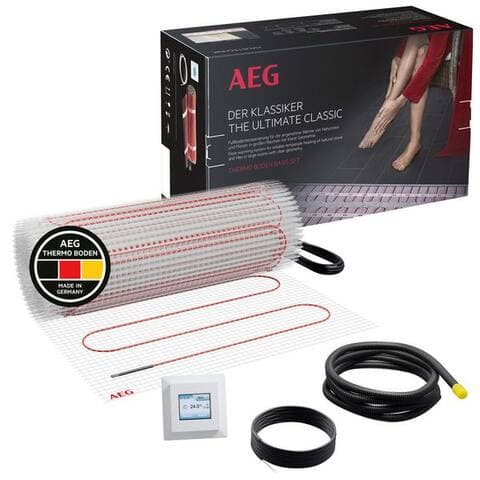 AEG Haustechnik Fußbodenheizung Basis Thermo Boden »TBS TB 160/8 Set Plus«, Elektrische Fußbodenheizung,